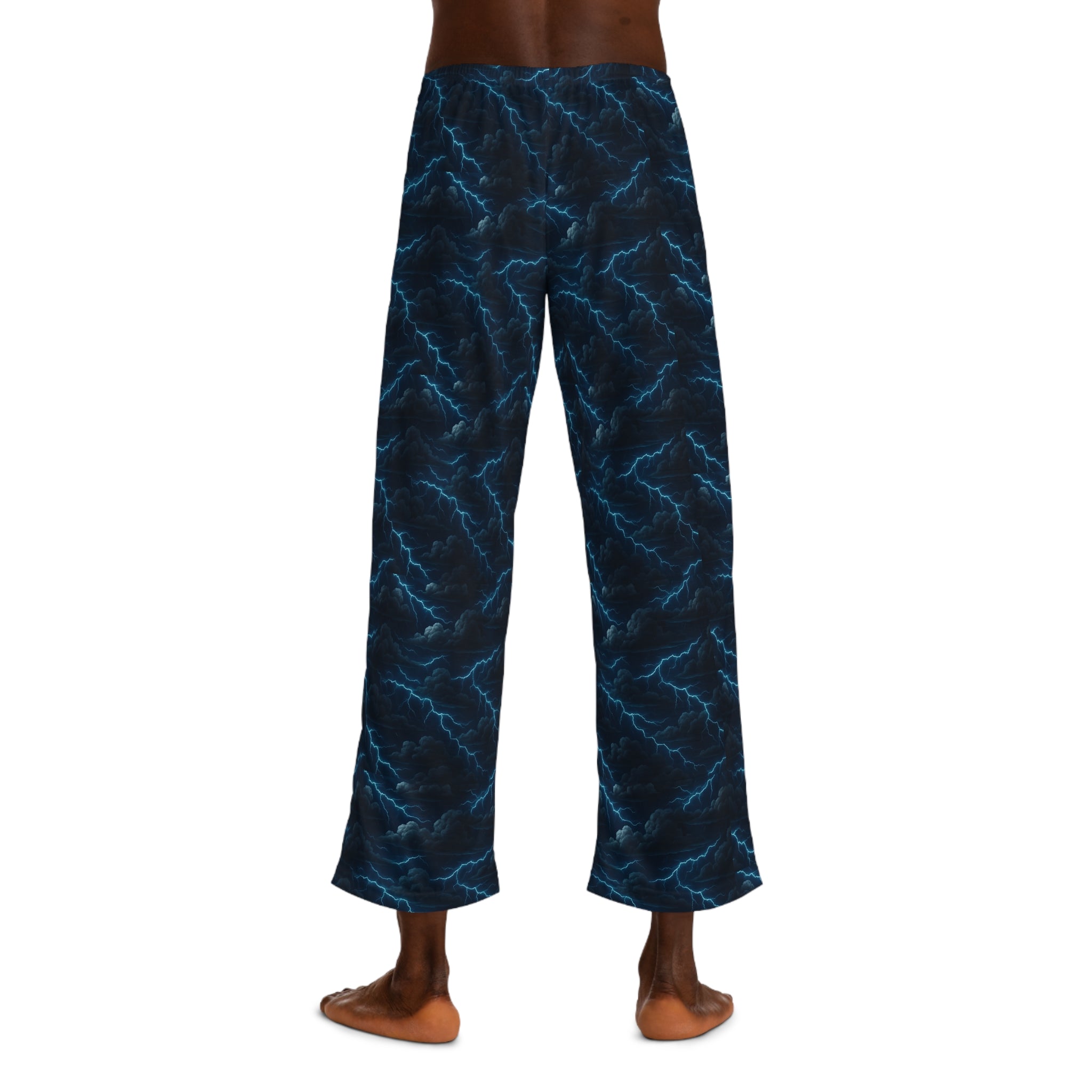 Electric Storm Men's Pajama Pants, Comfy Sleepwear, Relaxation Attire, Nightwear for Men, Cozy Gift for Him