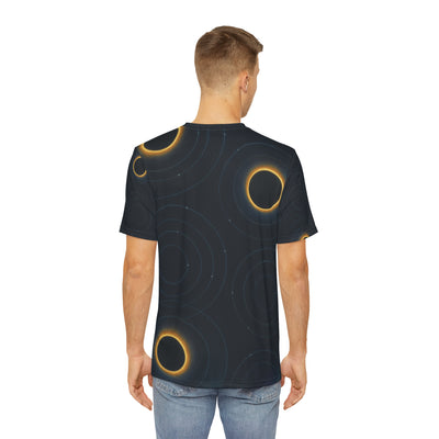 Men's Cosmic Pattern Tee, Unique Men's AOP Shirt, Celestial Print Top, Gift for Space Lovers, Casual Wear, Astronomy T-Shirt