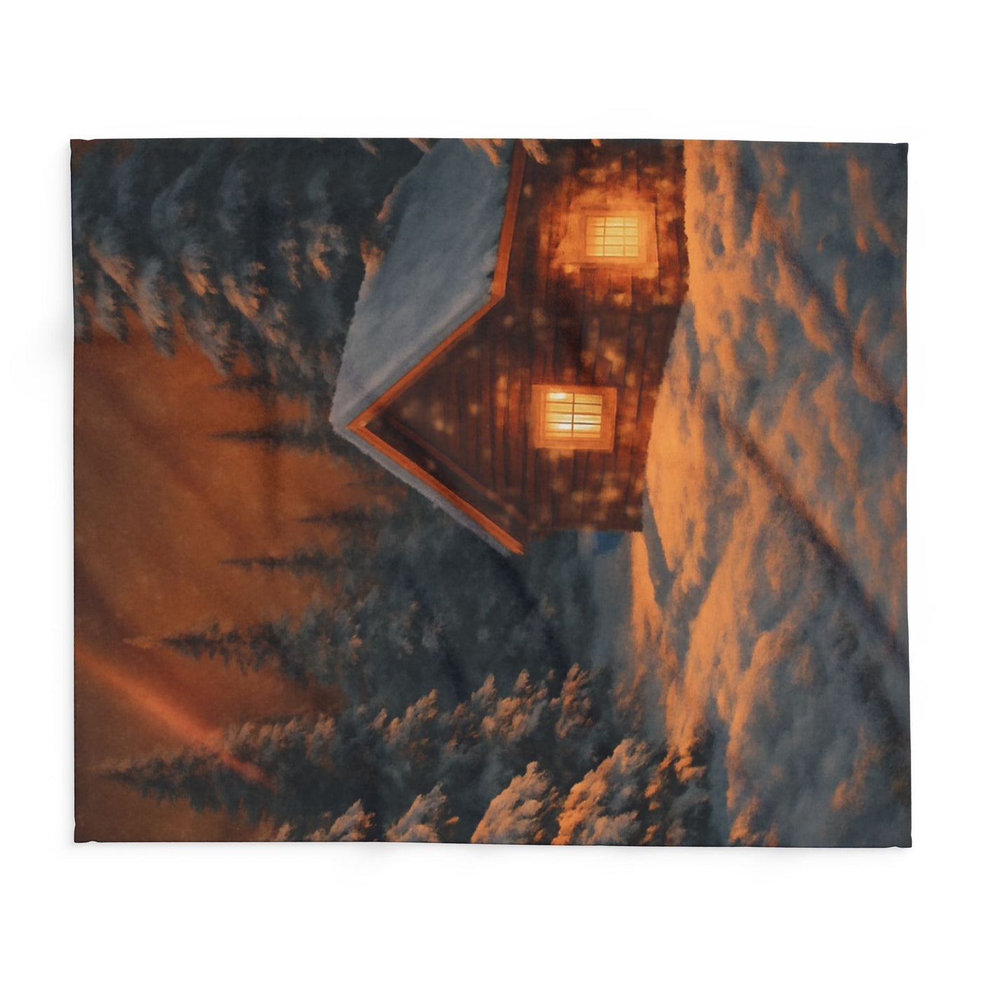 بطانية صوف شتوية دافئة، غطاء دافئ للتدفئة، ديكور ريفي للكابينة، هدية عطلة لها، راحة أساسية في الشتاء 