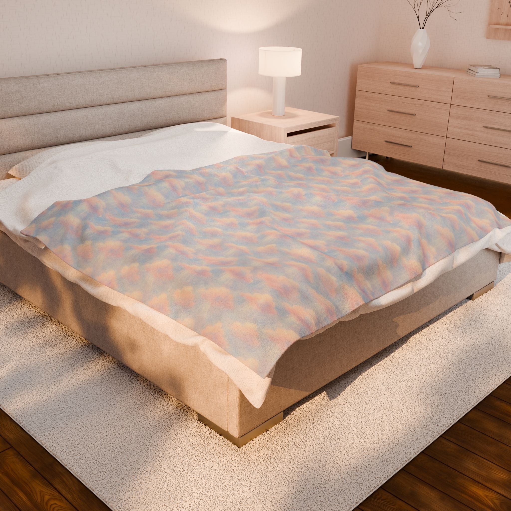 Cozy Velveteen Plush Blanket - Soft Throw for Home Decor, Gift for All Occasions, Snuggle Up in Comfort