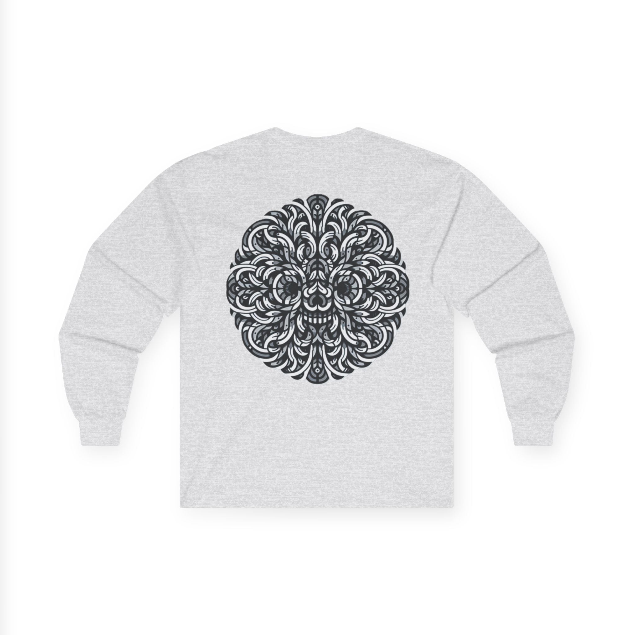 Intricate Mandala Long Sleeve Tee for Ultimate Comfort, Perfect Layering for All Seasons, Gift for Yoga Lovers, Spiritual Wear