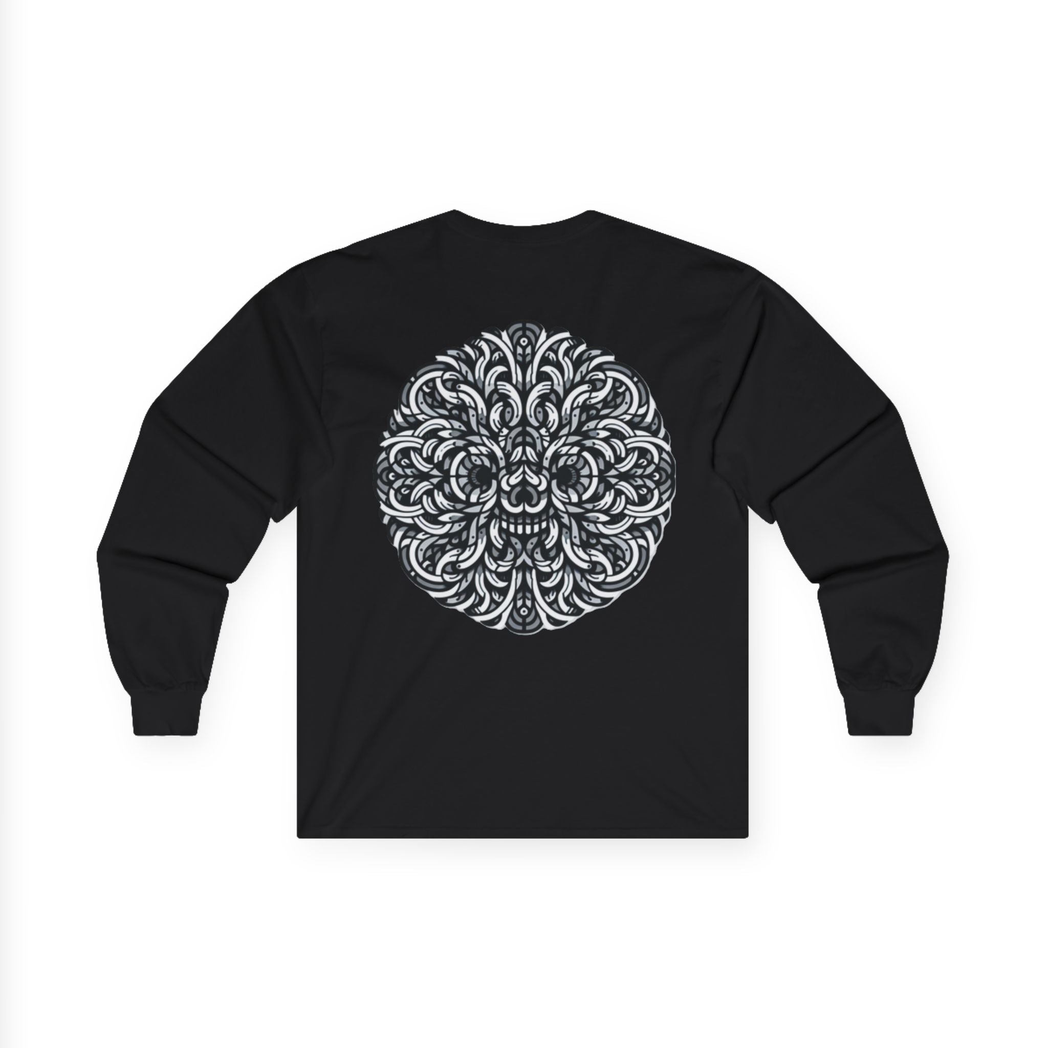 Intricate Mandala Long Sleeve Tee for Ultimate Comfort, Perfect Layering for All Seasons, Gift for Yoga Lovers, Spiritual Wear