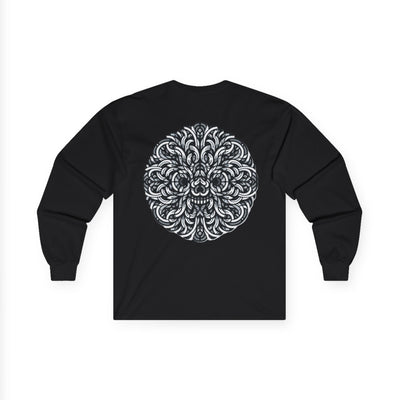 تي شيرت ماندالا معقد بأكمام طويلة لراحة فائقة، طبقات مثالية لجميع المواسم، هدية لمحبي اليوجا، ملابس روحية 