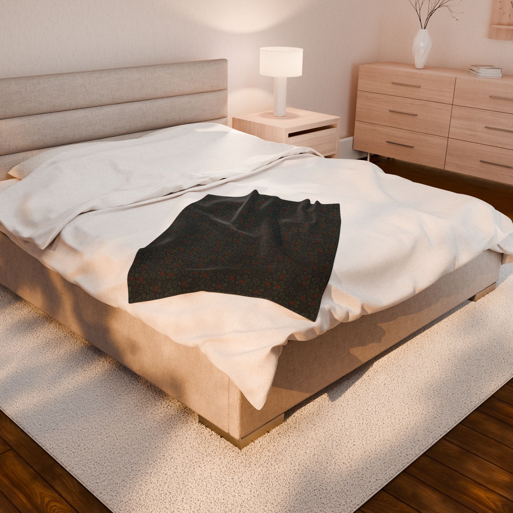 Cozy Velveteen Plush Blanket for Warmth and Comfort, Soft Throw Blanket, Perfect for Gift Giving, Home Decor, Relaxation, Winter Essentials