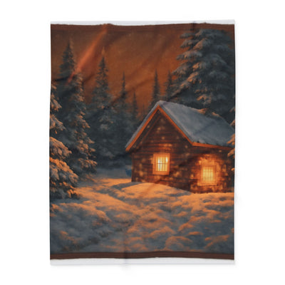 بطانية صوف شتوية دافئة، غطاء دافئ للتدفئة، ديكور ريفي للكابينة، هدية عطلة لها، راحة أساسية في الشتاء 