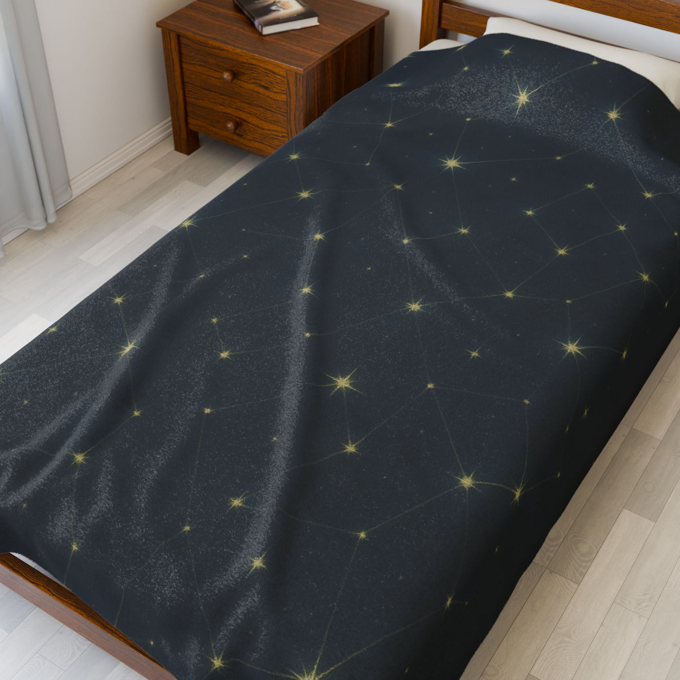 Cozy Celestial Throw Blanket, Soft Plush Blanket for Stargazers, Perfect for Home Decor, Gift for Astronomy Lovers, Night Sky Blanket