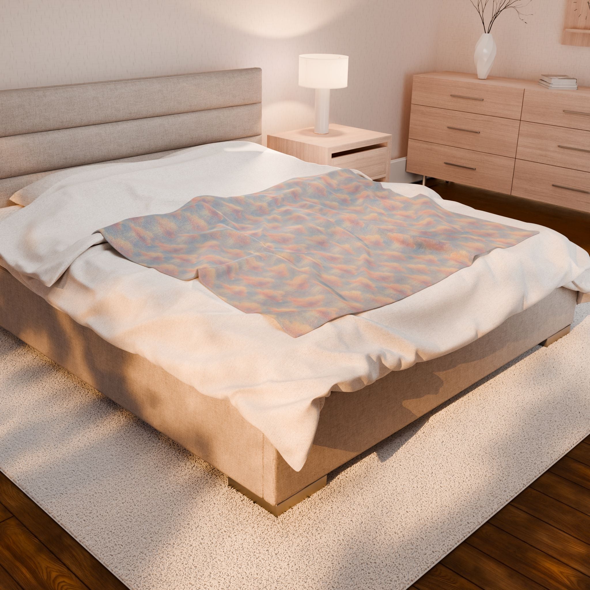Cozy Velveteen Plush Blanket - Soft Throw for Home Decor, Gift for All Occasions, Snuggle Up in Comfort