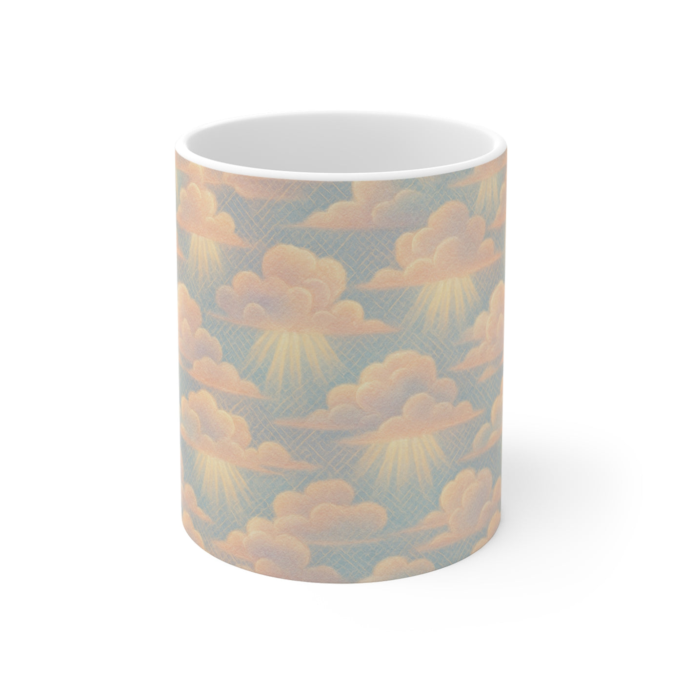 كوب سحابة هادئة - 11 أونصة، كوب قهوة مريح، أداة شرب مستوحاة من السماء، هدية مدروسة، مثالي للاسترخاء 