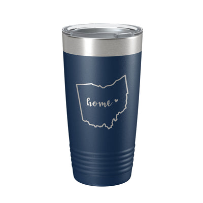 Ohio Tumbler Home State Travel Mug Insulated Laser Engraved Map Coffee Cup 20 oz-2