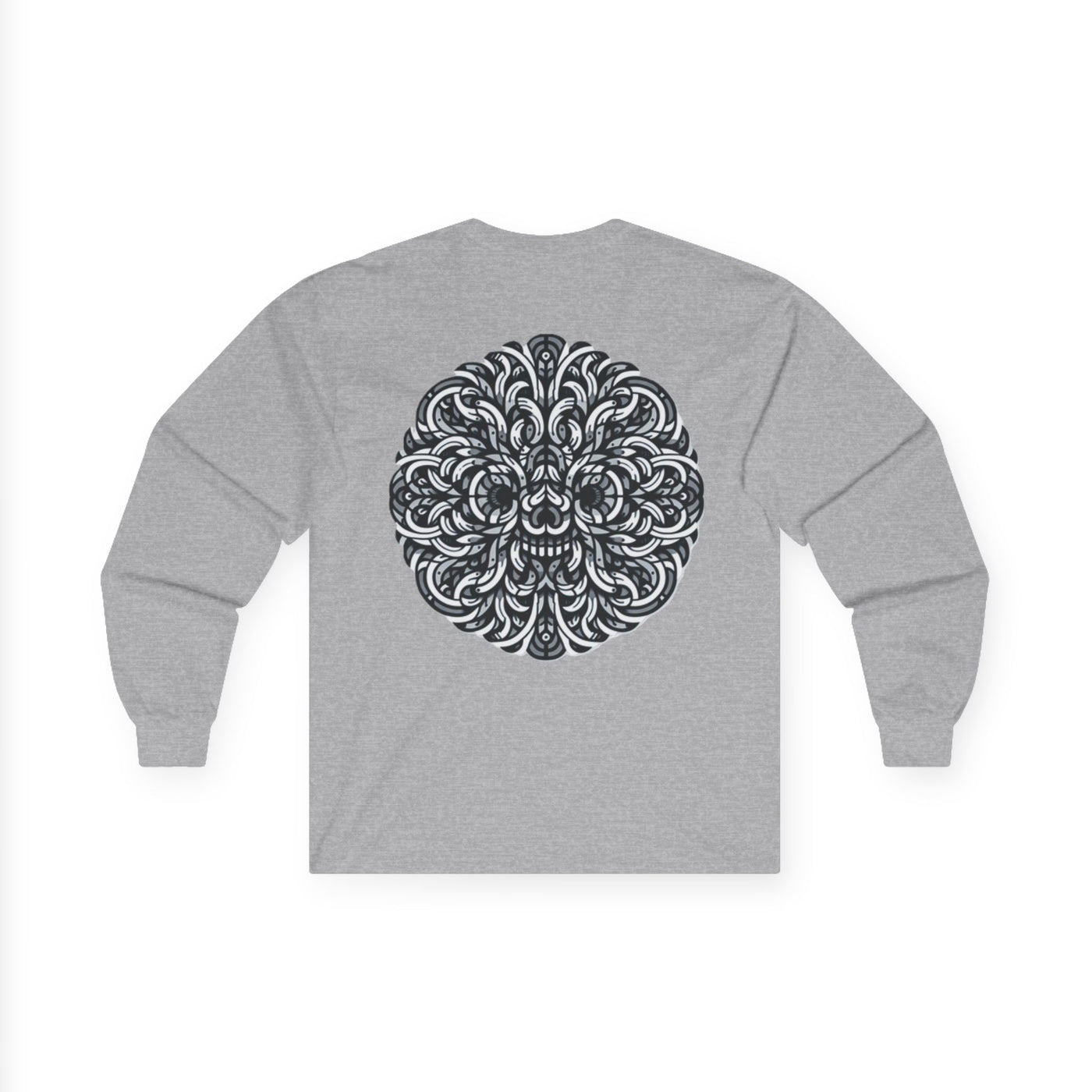 تي شيرت ماندالا معقد بأكمام طويلة لراحة فائقة، طبقات مثالية لجميع المواسم، هدية لمحبي اليوجا، ملابس روحية 