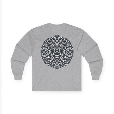 تي شيرت ماندالا معقد بأكمام طويلة لراحة فائقة، طبقات مثالية لجميع المواسم، هدية لمحبي اليوجا، ملابس روحية 