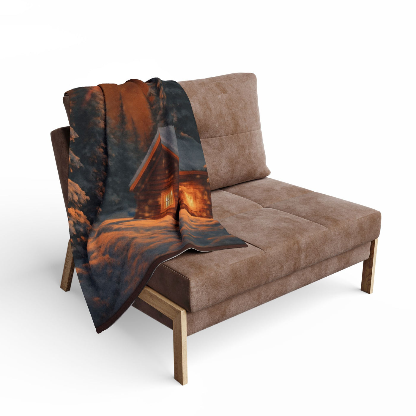 بطانية صوف شتوية دافئة، غطاء دافئ للتدفئة، ديكور ريفي للكابينة، هدية عطلة لها، راحة أساسية في الشتاء 