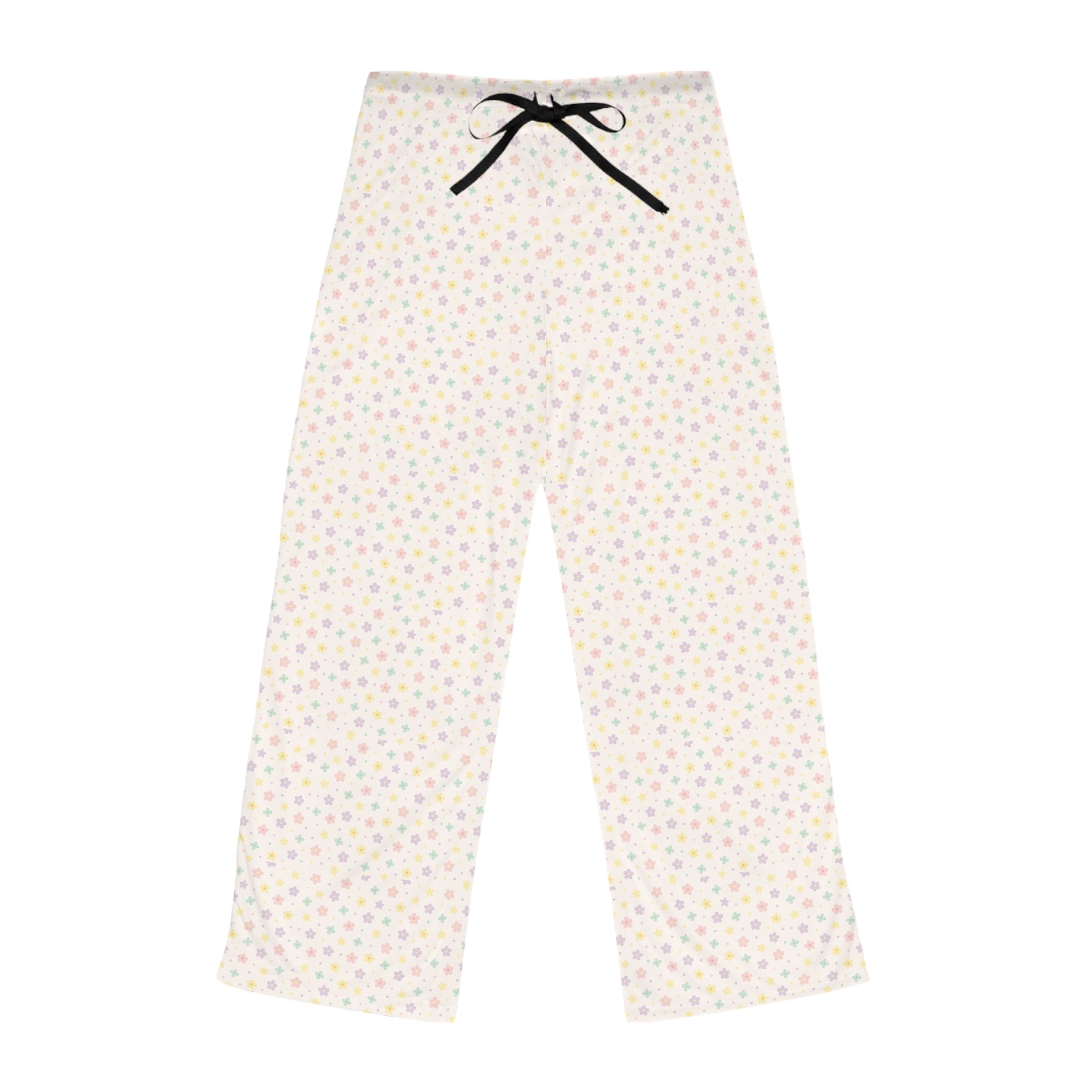 Cozy Dot-Pattern Women's Pajama Pants, Loungewear, Sleepwear, Relaxation, Gift Idea, Home Comfort