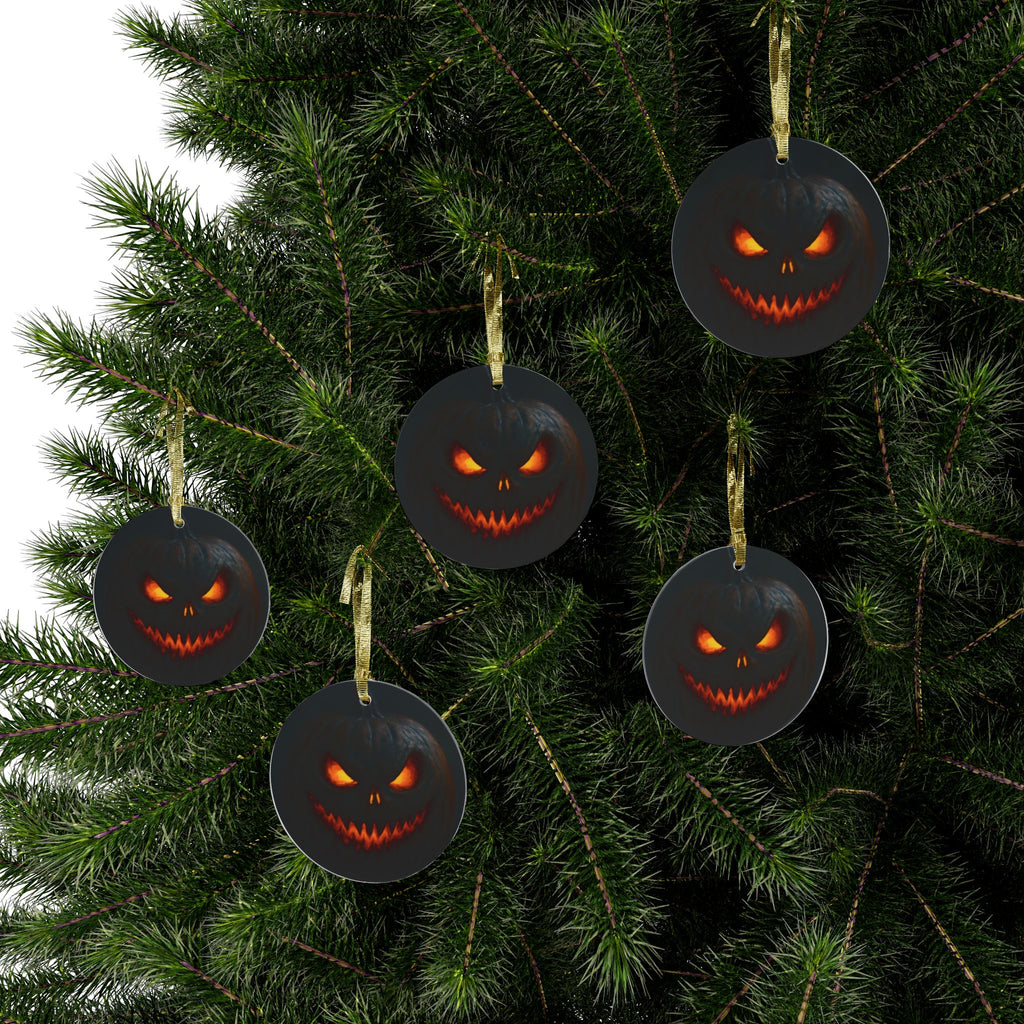 Spooky Halloween Acrylic Ornaments, Scary Pumpkin Decoration, Tree Hangings, Custom Holiday Decor, Trick or Treat Ornaments