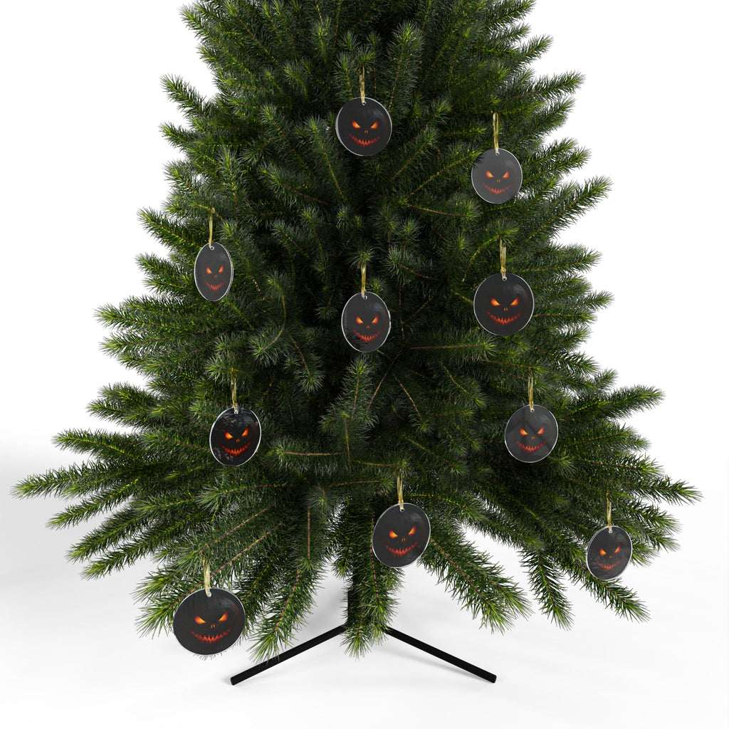 Spooky Halloween Acrylic Ornaments, Scary Pumpkin Decoration, Tree Hangings, Custom Holiday Decor, Trick or Treat Ornaments