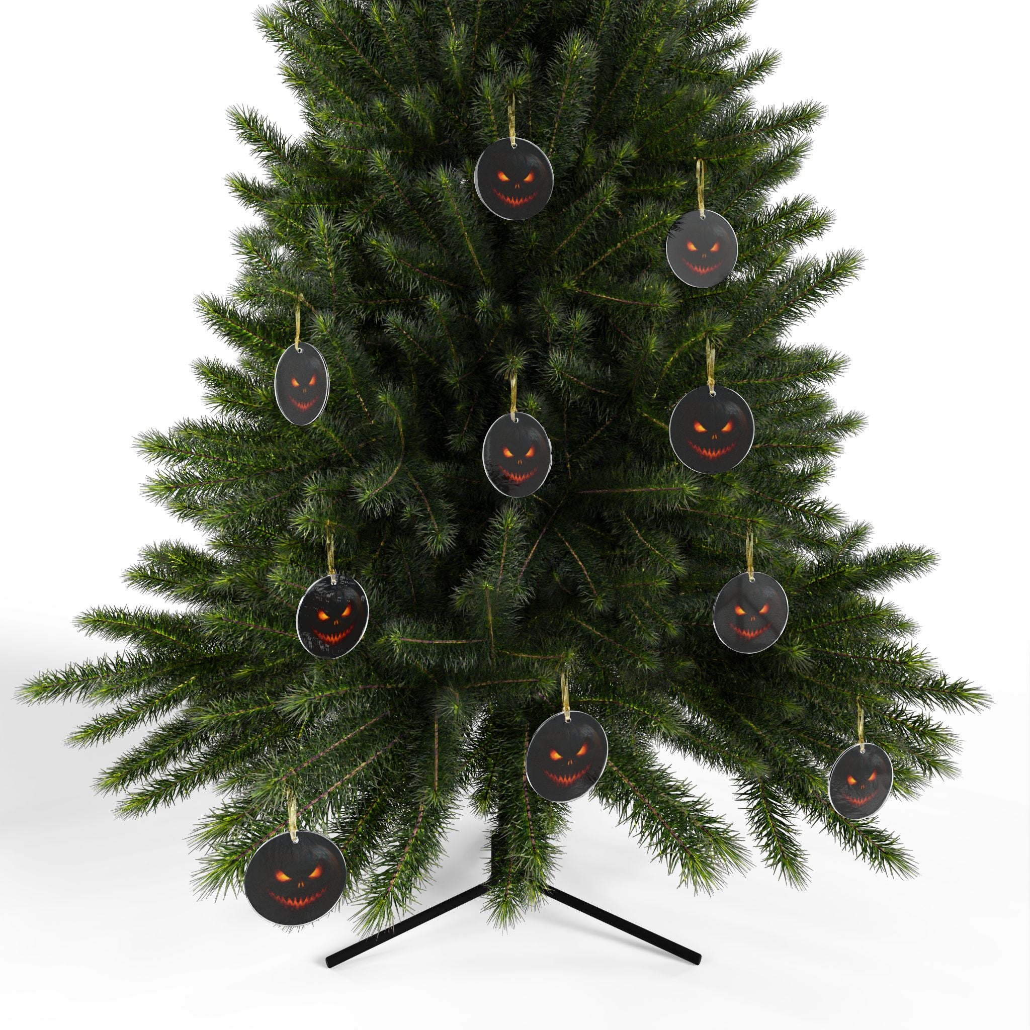 Spooky Halloween Acrylic Ornaments, Scary Pumpkin Decoration, Tree Hangings, Custom Holiday Decor, Trick or Treat Ornaments