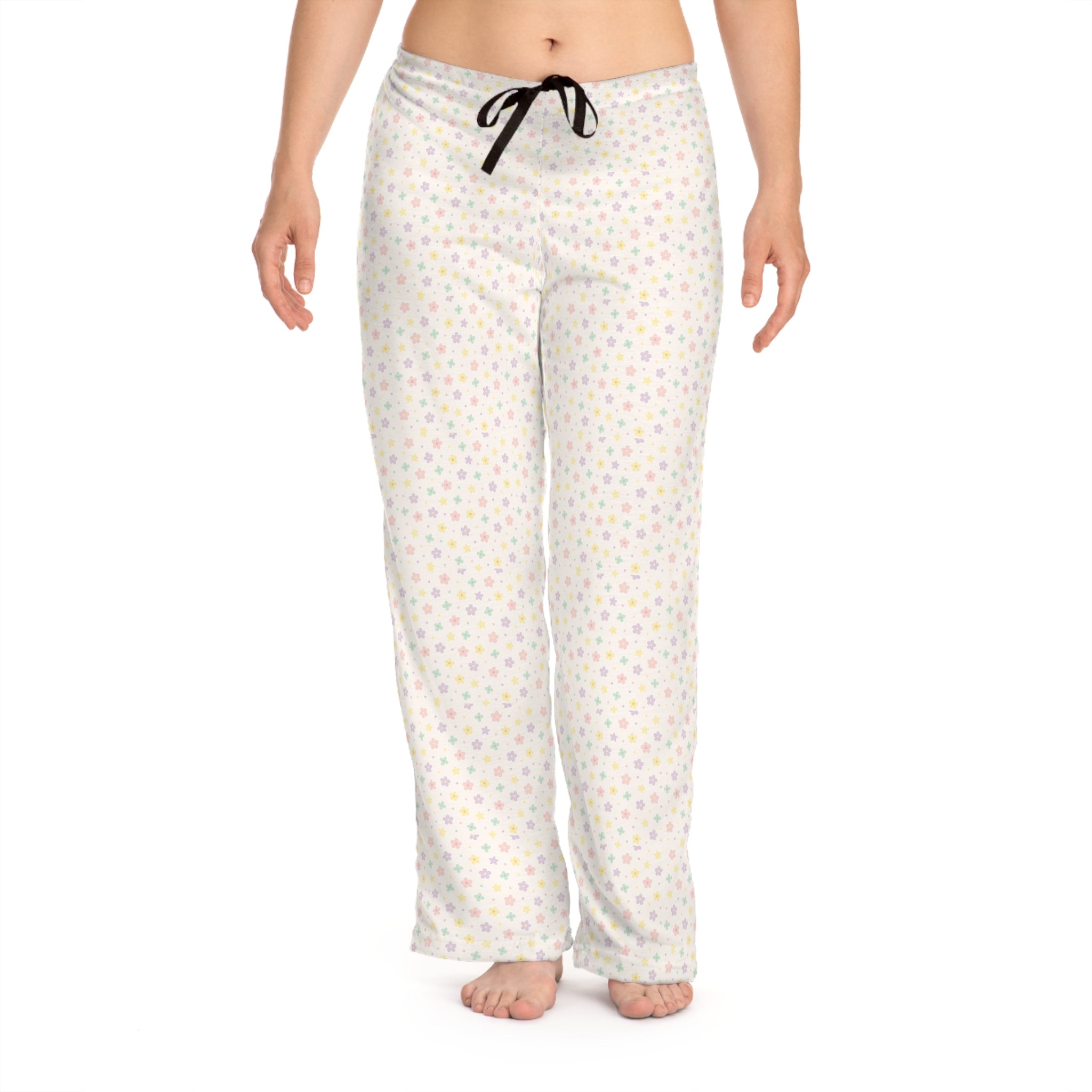 Cozy Dot-Pattern Women's Pajama Pants, Loungewear, Sleepwear, Relaxation, Gift Idea, Home Comfort