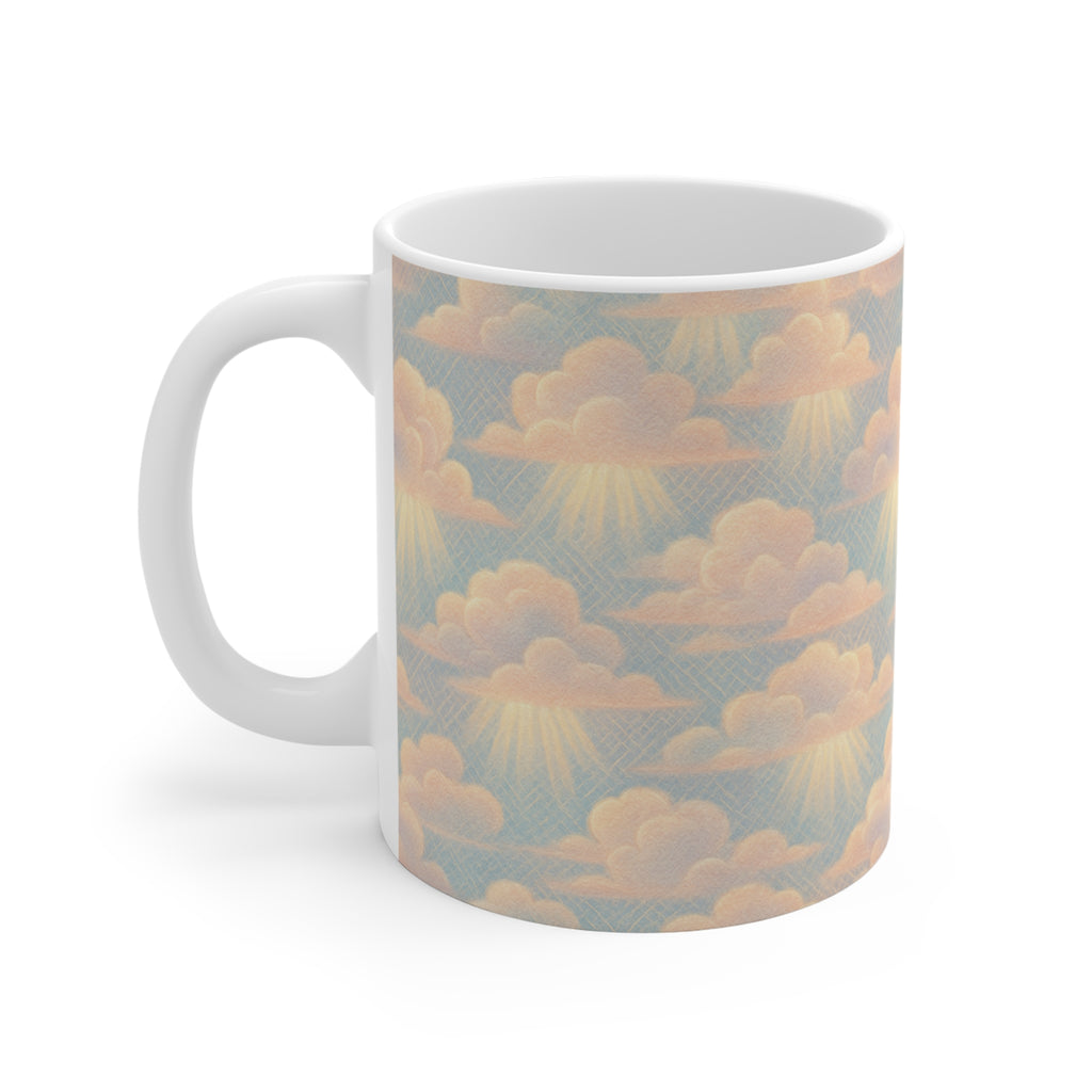 Serene Cloud Mug - 11oz, Cozy Coffee Cup, Sky-Inspired Drinkware, Thoughtful Gift, Perfect for Relaxation