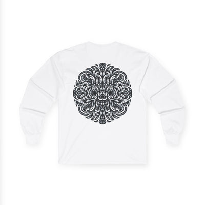 تي شيرت ماندالا معقد بأكمام طويلة لراحة فائقة، طبقات مثالية لجميع المواسم، هدية لمحبي اليوجا، ملابس روحية 