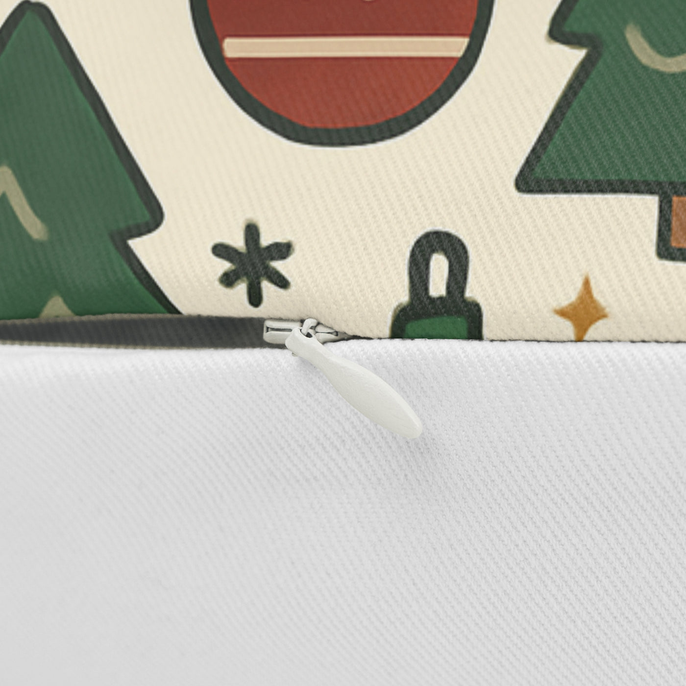 وسادة قطنية احتفالية لعيد الميلاد، وسادة زخرفية للعطلات، ديكور ريفي، خبز الزنجبيل وأشجار عيد الميلاد، لمسة منزلية مريحة 