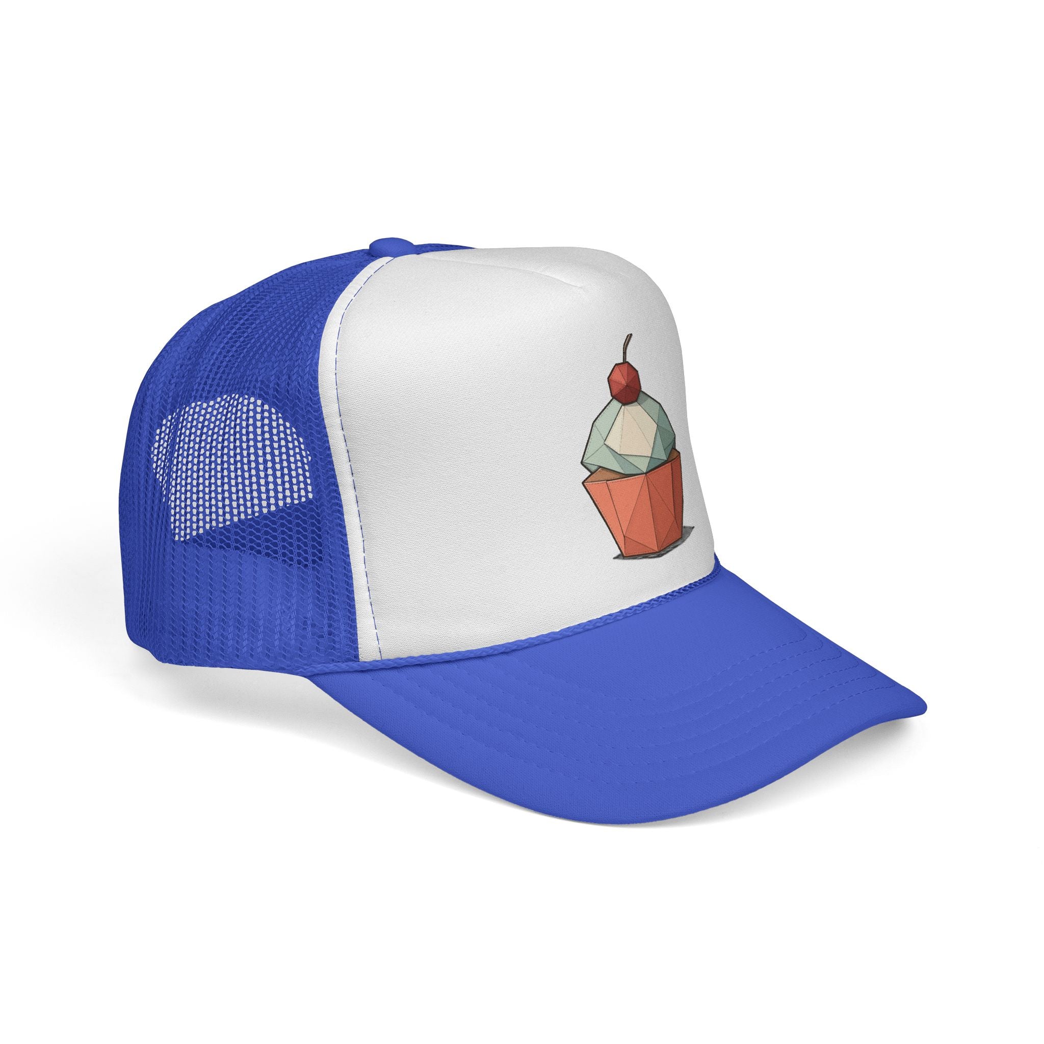 Trucker Cap with Origami Cupcake Design