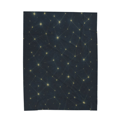 Cozy Celestial Throw Blanket, Soft Plush Blanket for Stargazers, Perfect for Home Decor, Gift for Astronomy Lovers, Night Sky Blanket